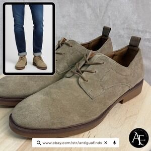 MADDEN NYC Men's Dress Shoes Size 10 Suede Leather Terry Taupe NEVER WORN